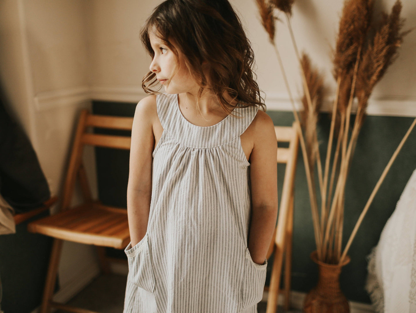 Tate & Adele - Yoke Dress with pockets