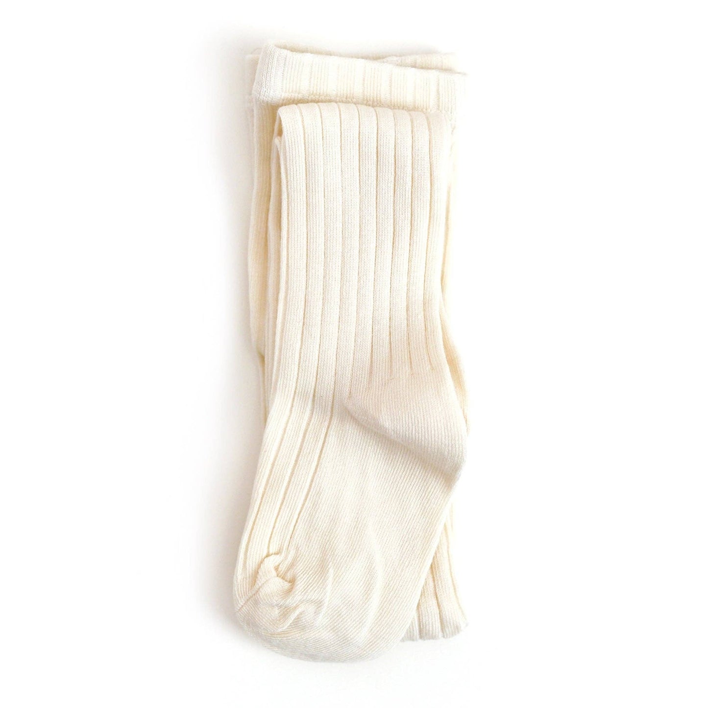 Little Stocking Co. - Ribbed Knit Tights - Ivory
