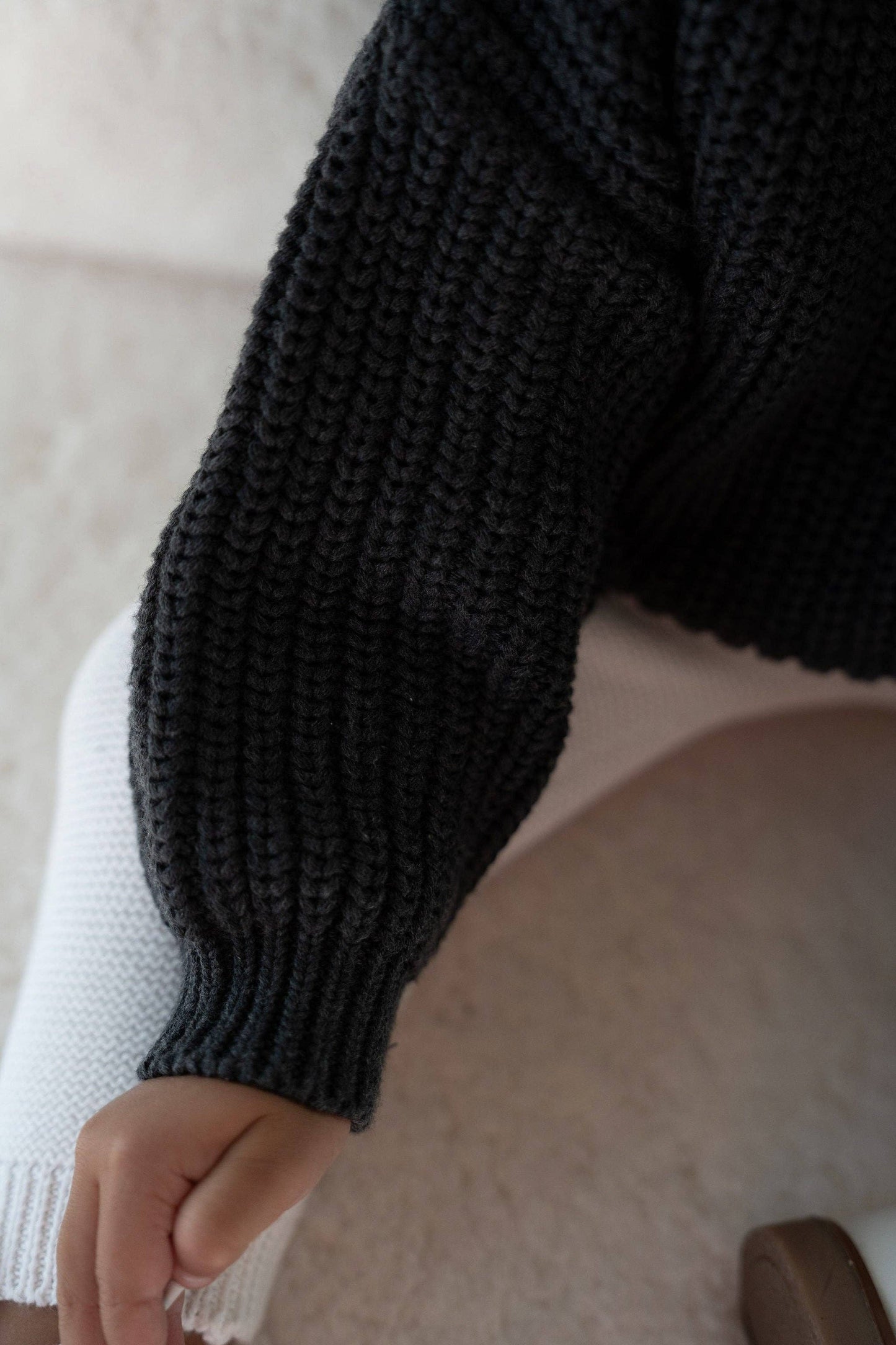 Oat Children - ‘Obsidian’ Chunky Knit Sweater