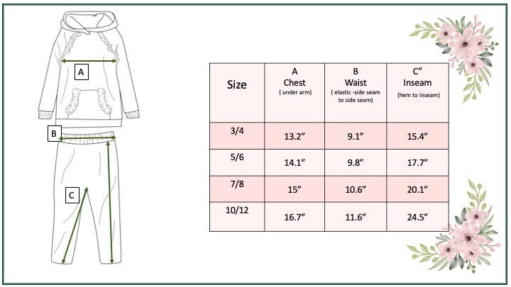 Adorable Sweetness - Kids Gray Ruffle Hoodie and Rainbow Stripe Leggings Fall Set