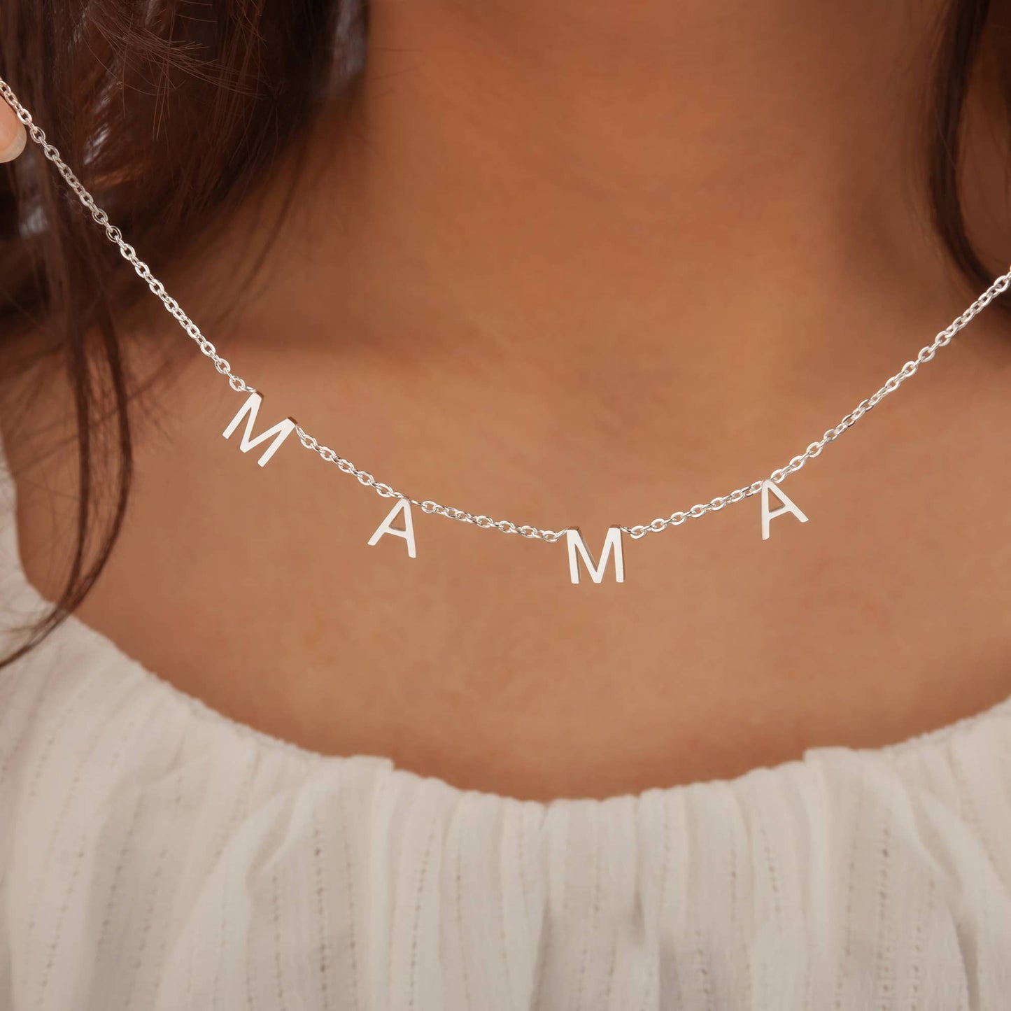 Anavia - Mama Letter Necklace Gift for Mom Jewelry