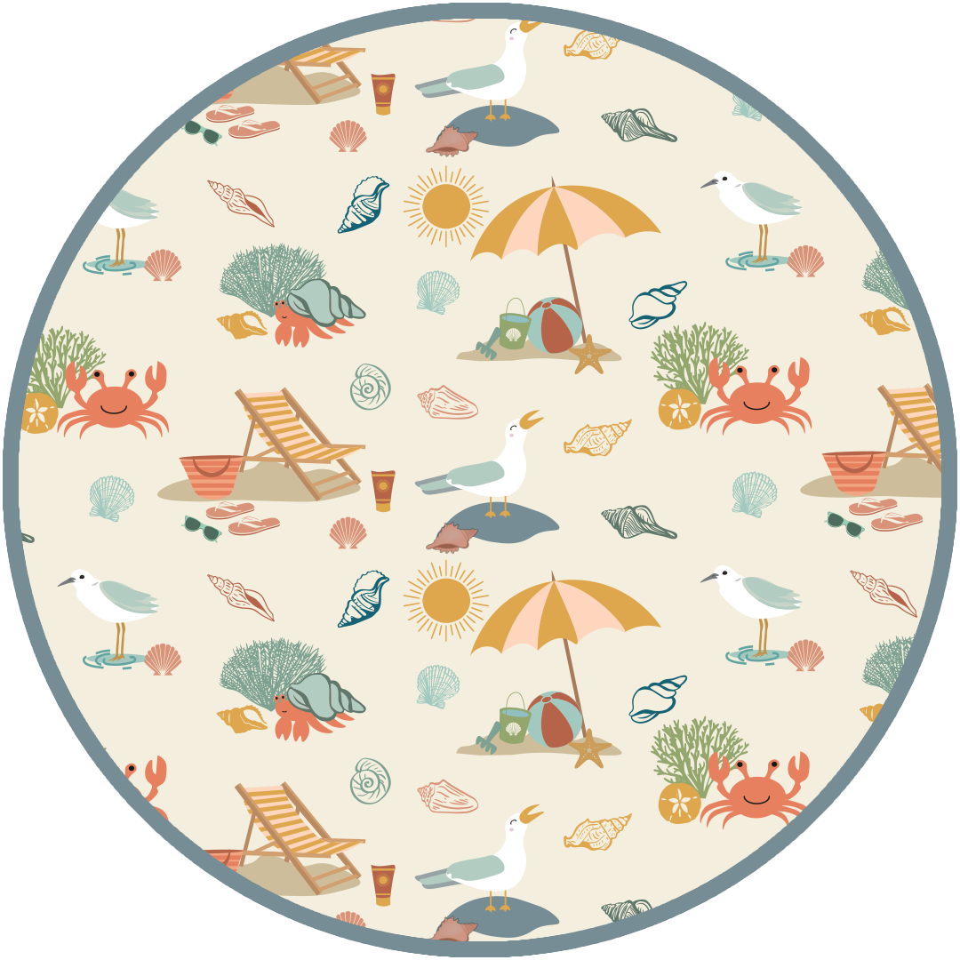 Emerson and Friends - Beach Day Summer Convertible Sleeper Bamboo Baby Pajamas
