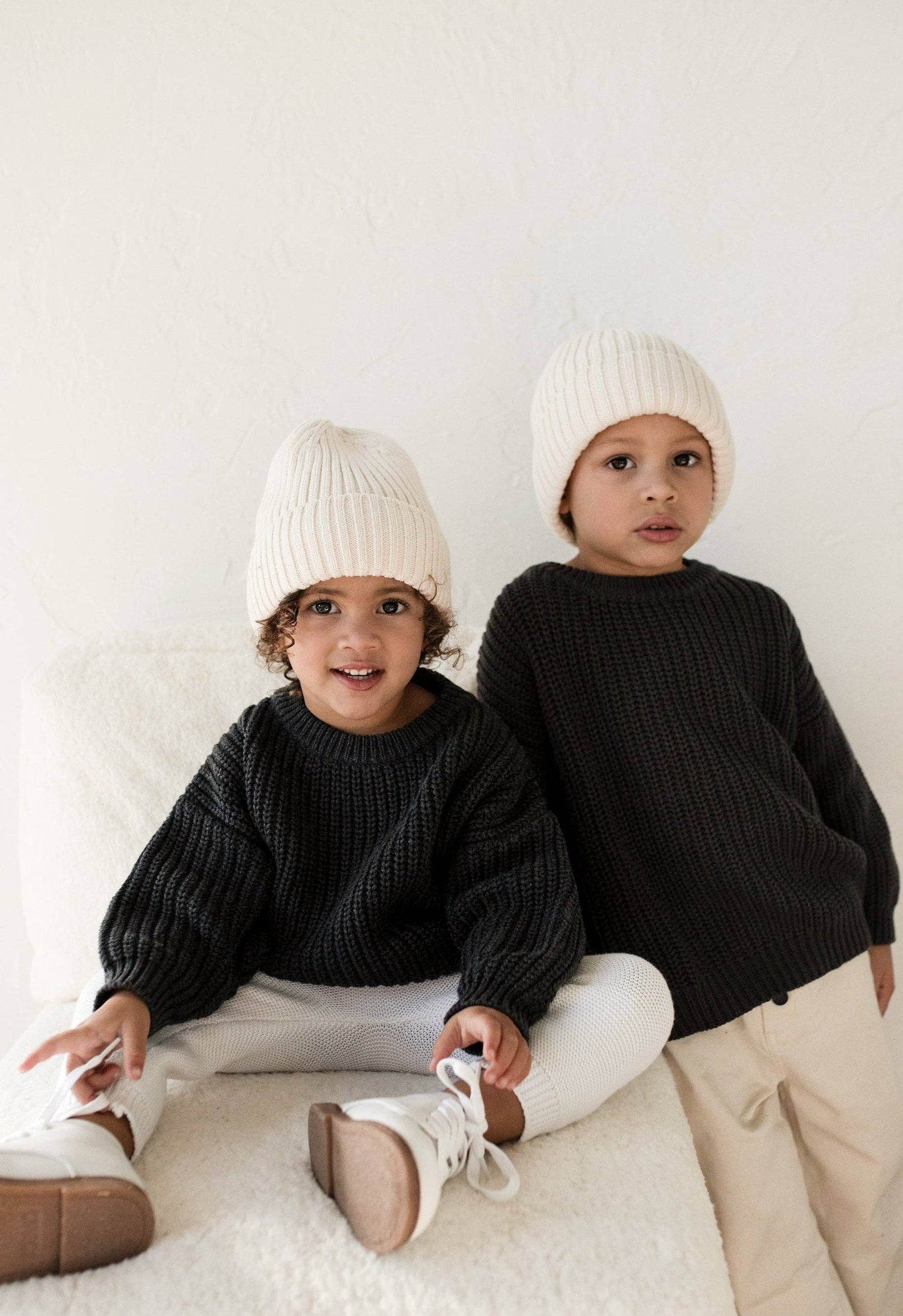Oat Children - ‘Obsidian’ Chunky Knit Sweater