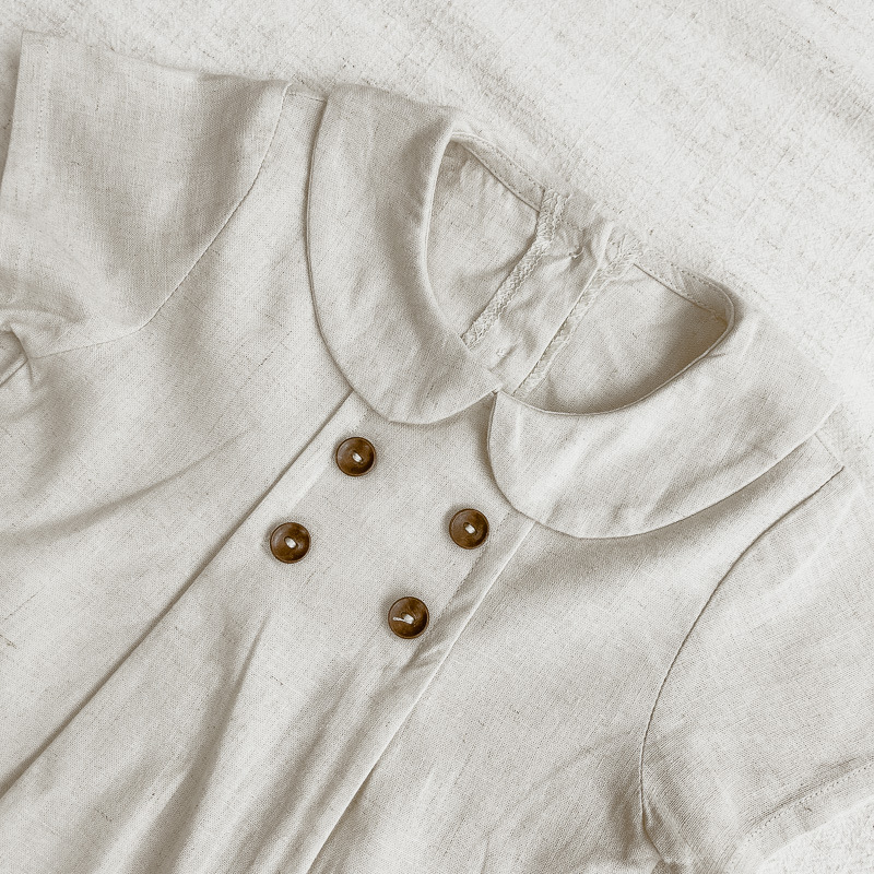 Annie & Charles - Annie & Charles® Organic Cotton PIM Bloomer: light grey striped