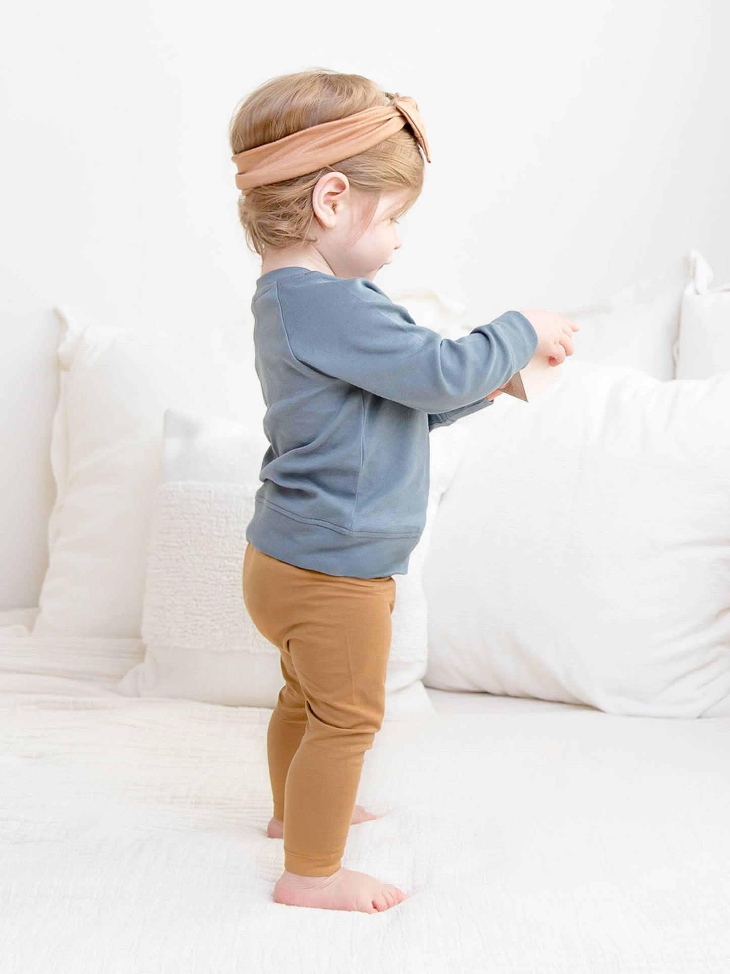Colored Organics - Organic Baby and Kids Portland Pullover - Harbor