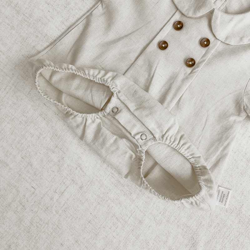 Annie & Charles - Annie & Charles® Organic Cotton PIM Bloomer: light grey striped
