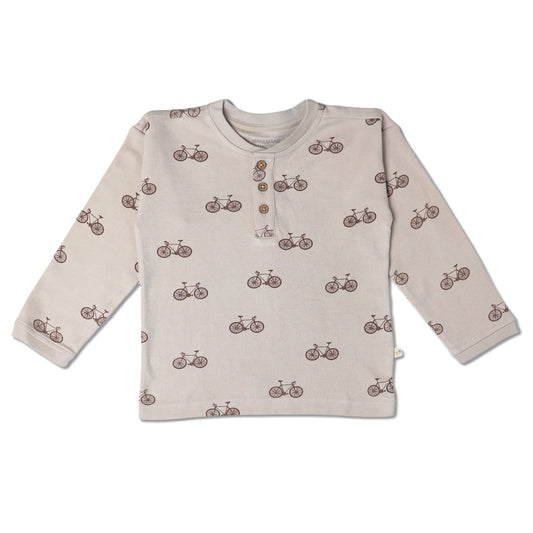 Makemake Organics - Organic Henley Tee - Bicycle