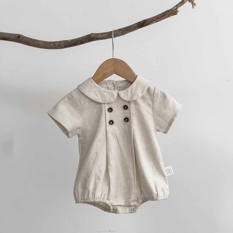 Annie & Charles - Annie & Charles® Organic Cotton PIM Bloomer: light grey striped