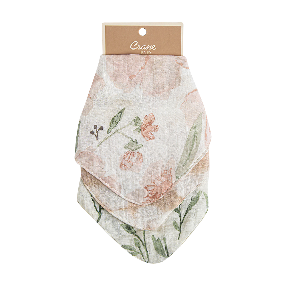 Crane Baby - Parker 3-Pc. Muslin Bib Set