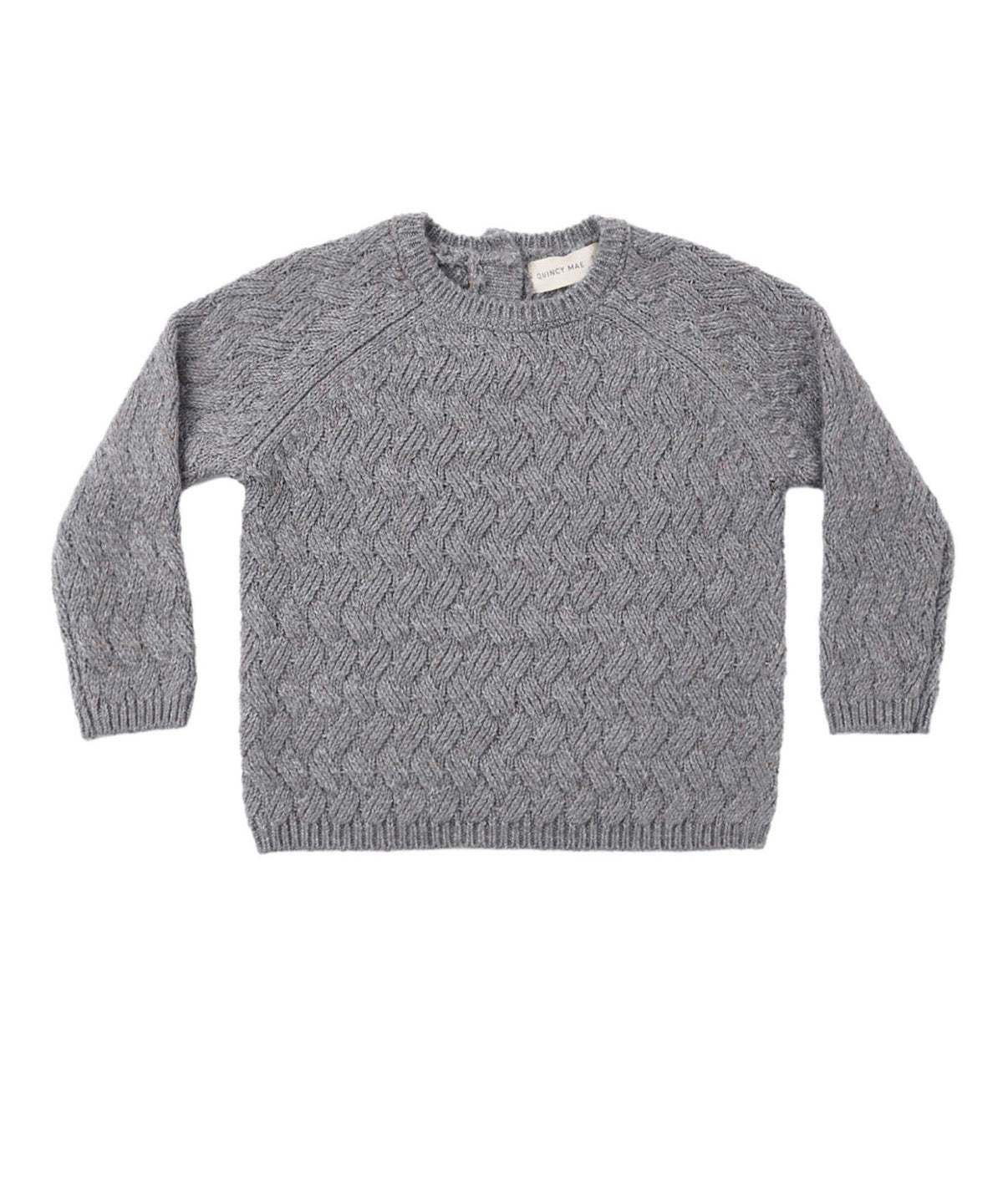 Quincy Mae - Knit Sweater - Heathered Slate