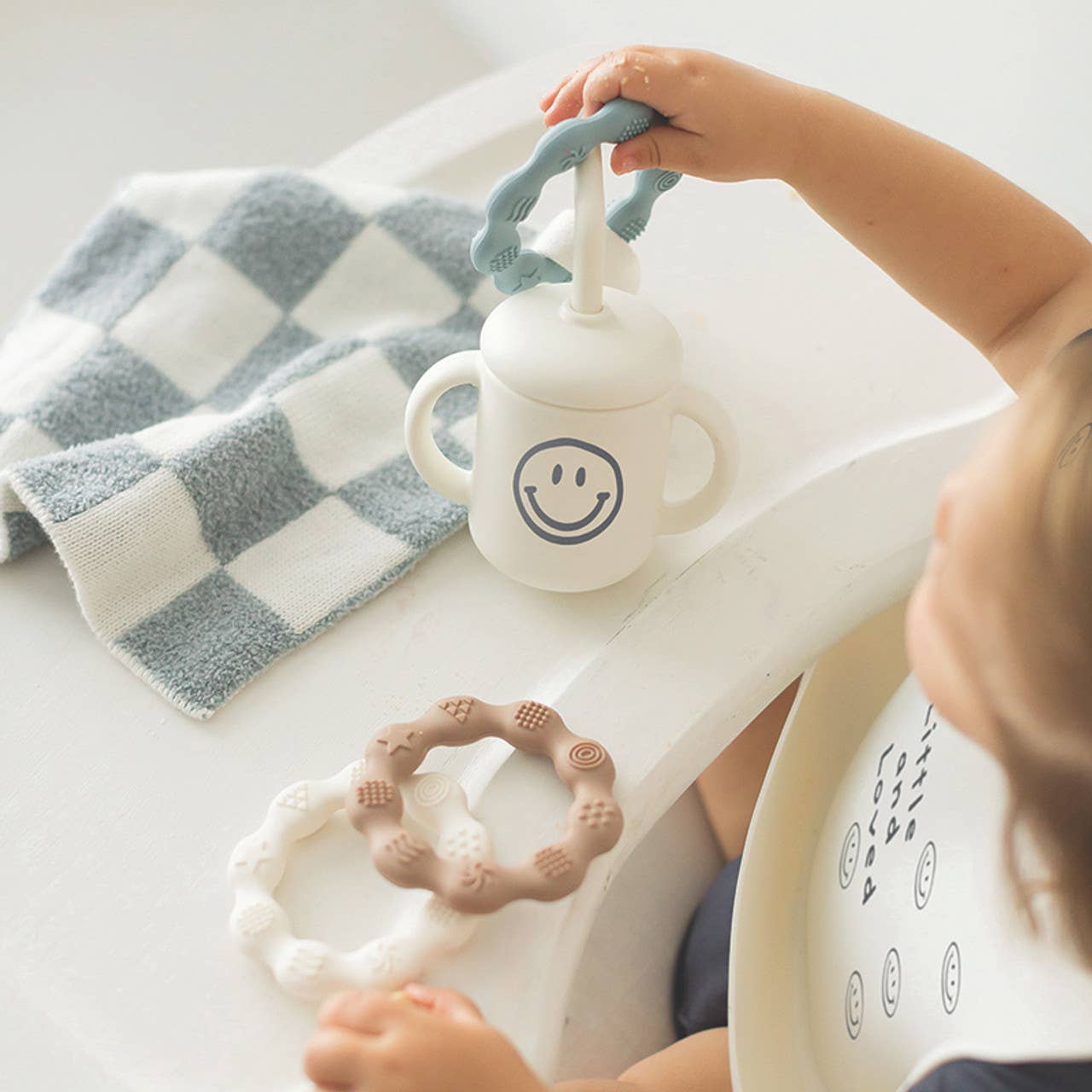 Stephan Baby by Creative Brands - Plush Pacifier Blankie - Checkerboard