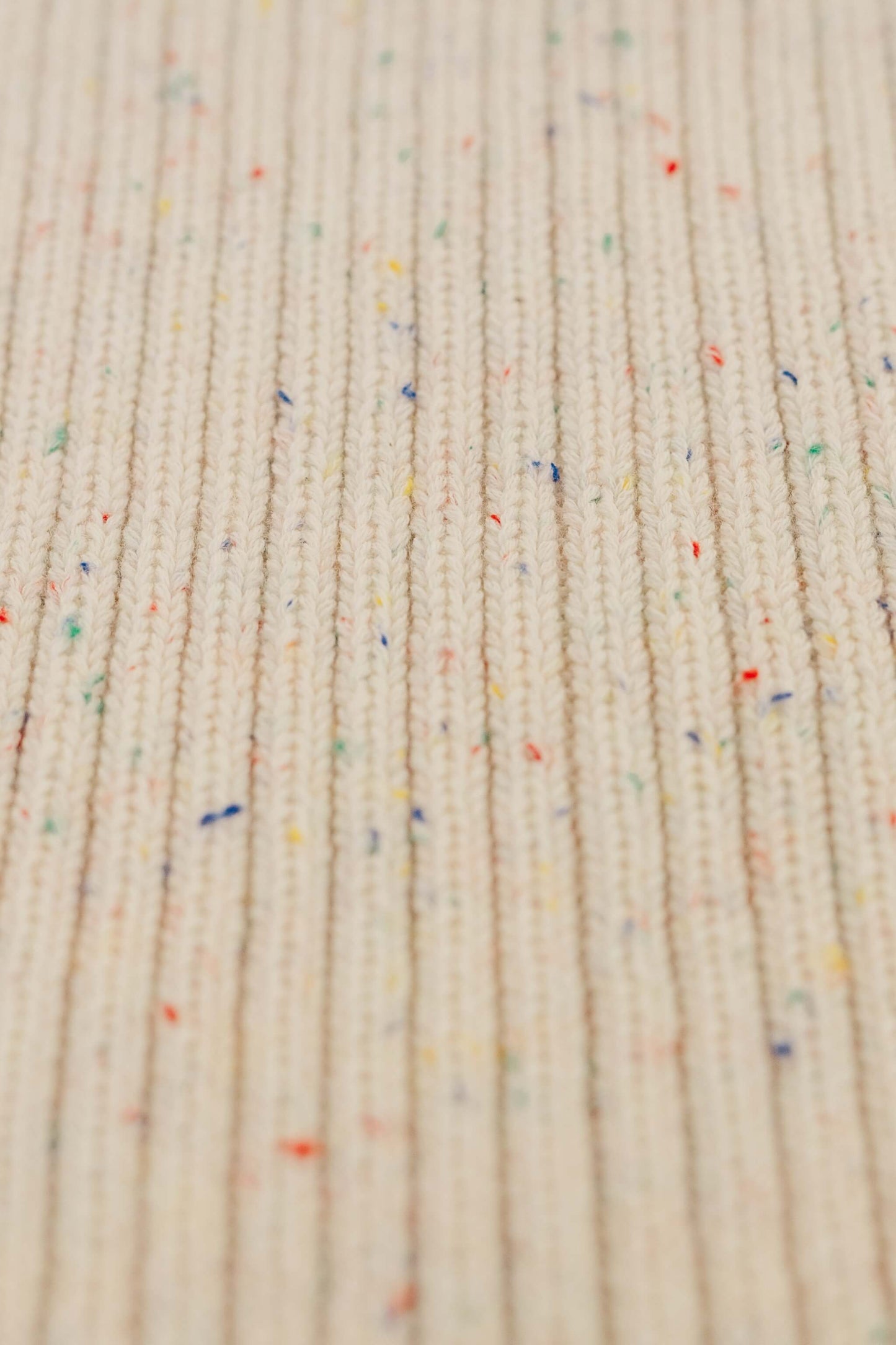 Dandillie - Sprinkle Knit Ribbed Blanket - Oat