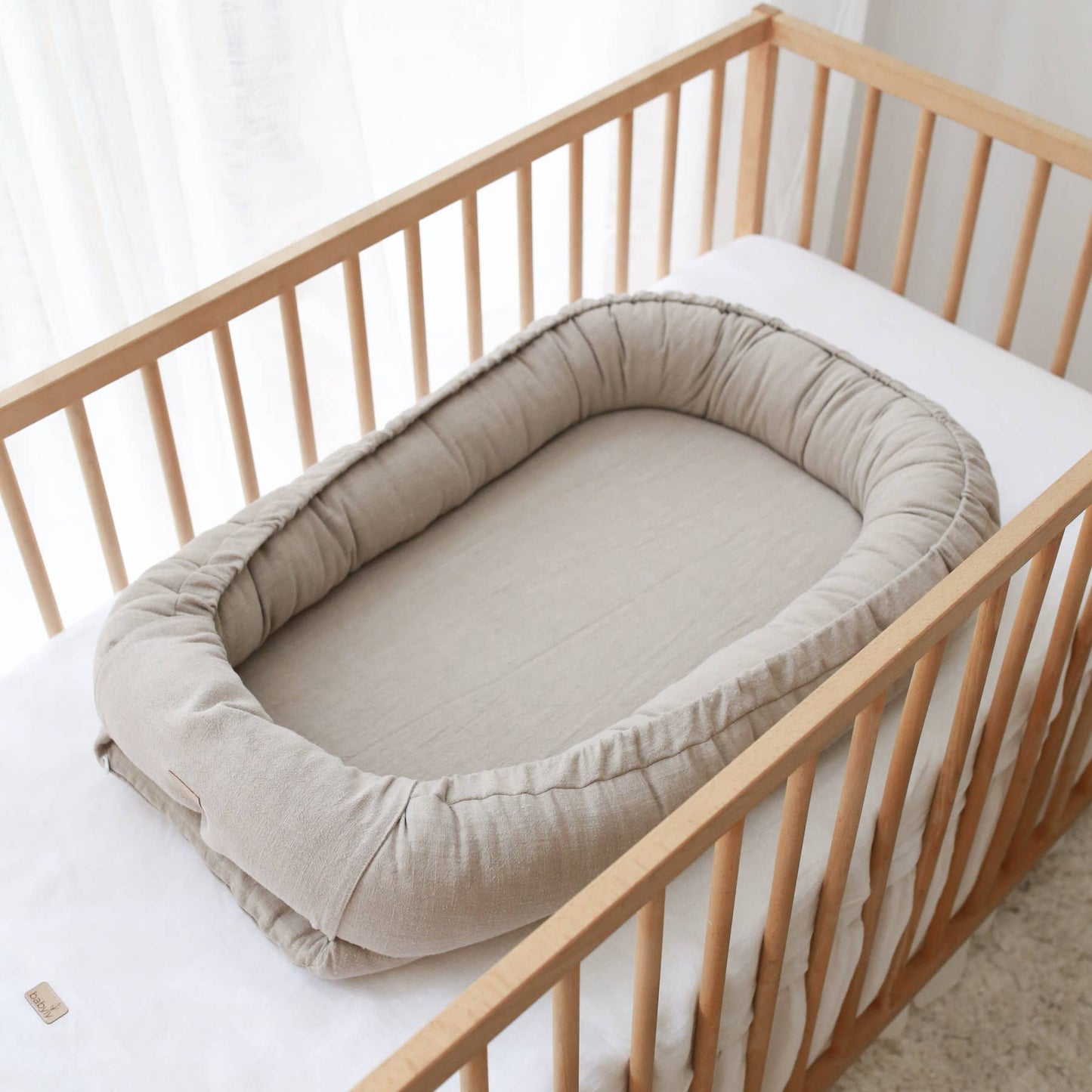BABYLY - Babyly -linen toddler lounger