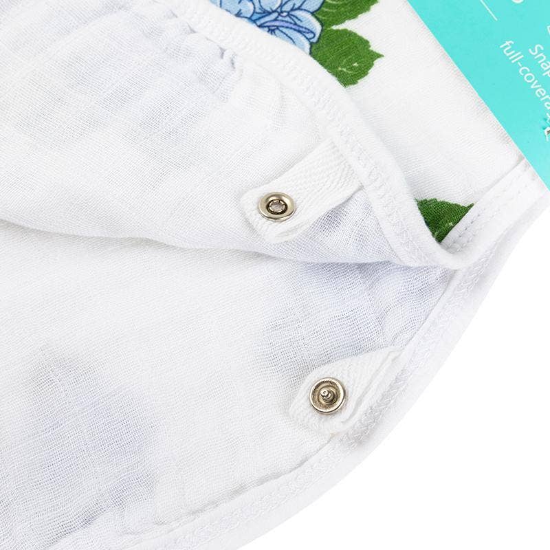 Little Hometown - Baby Burp Cloth & Bib Combo: Hydrangeas