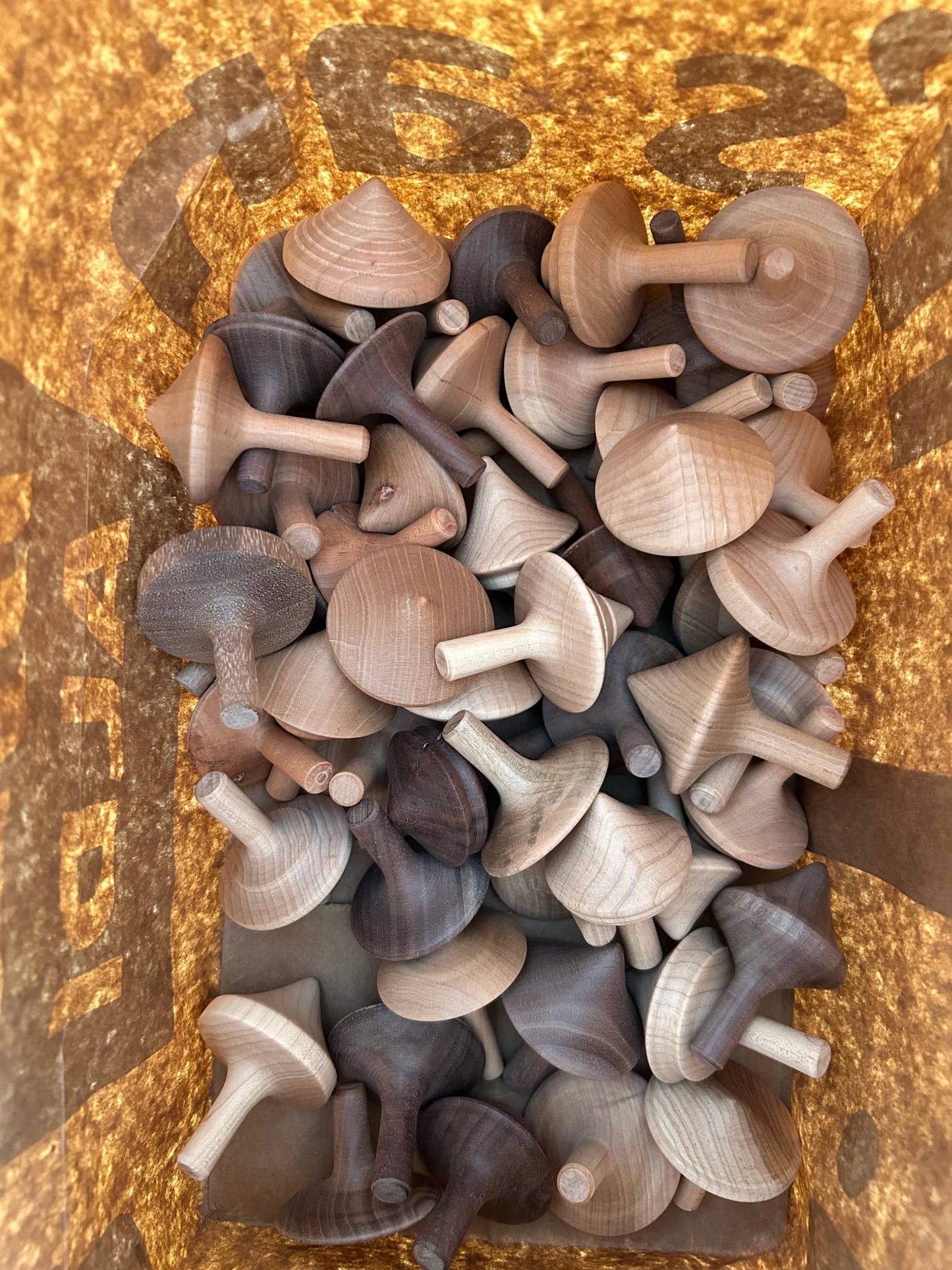 Make It Slow | Modern Woodworking the Old Fashioned Way - Toy Hardwood Top Spinner | Classic Game Stocking Stuffer