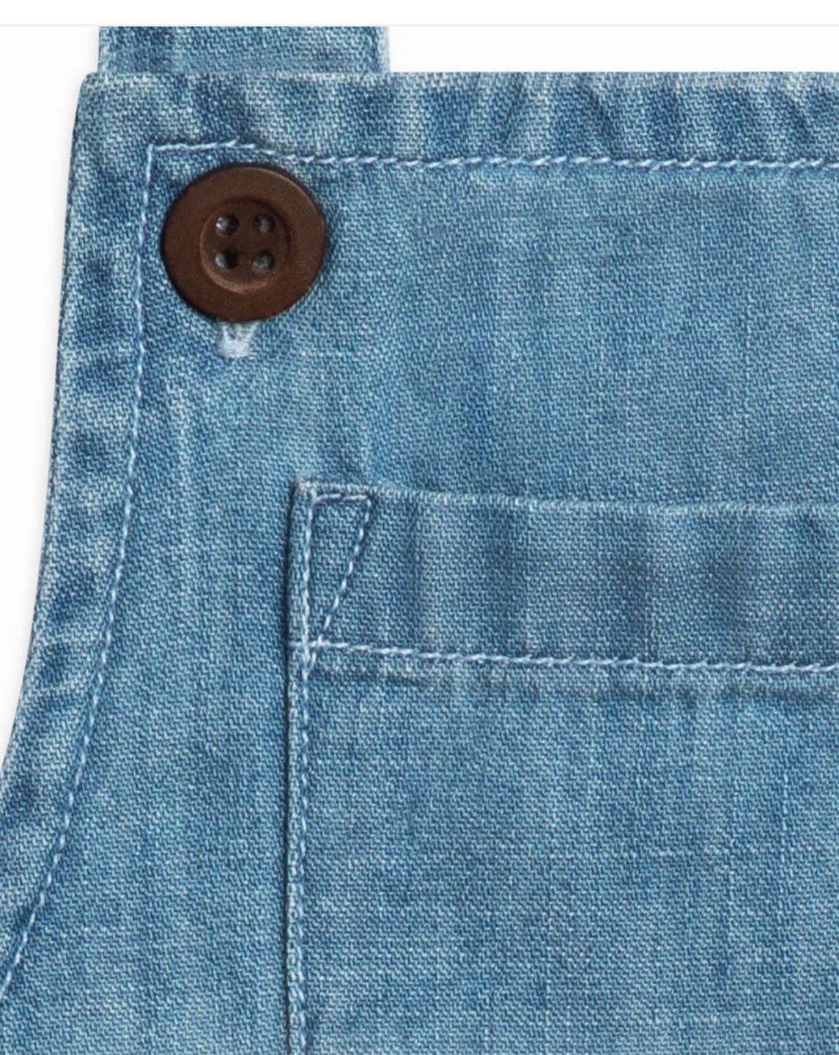 Colored Organics - Organic Baby & Kids Noe Chambray Bubble Overall
