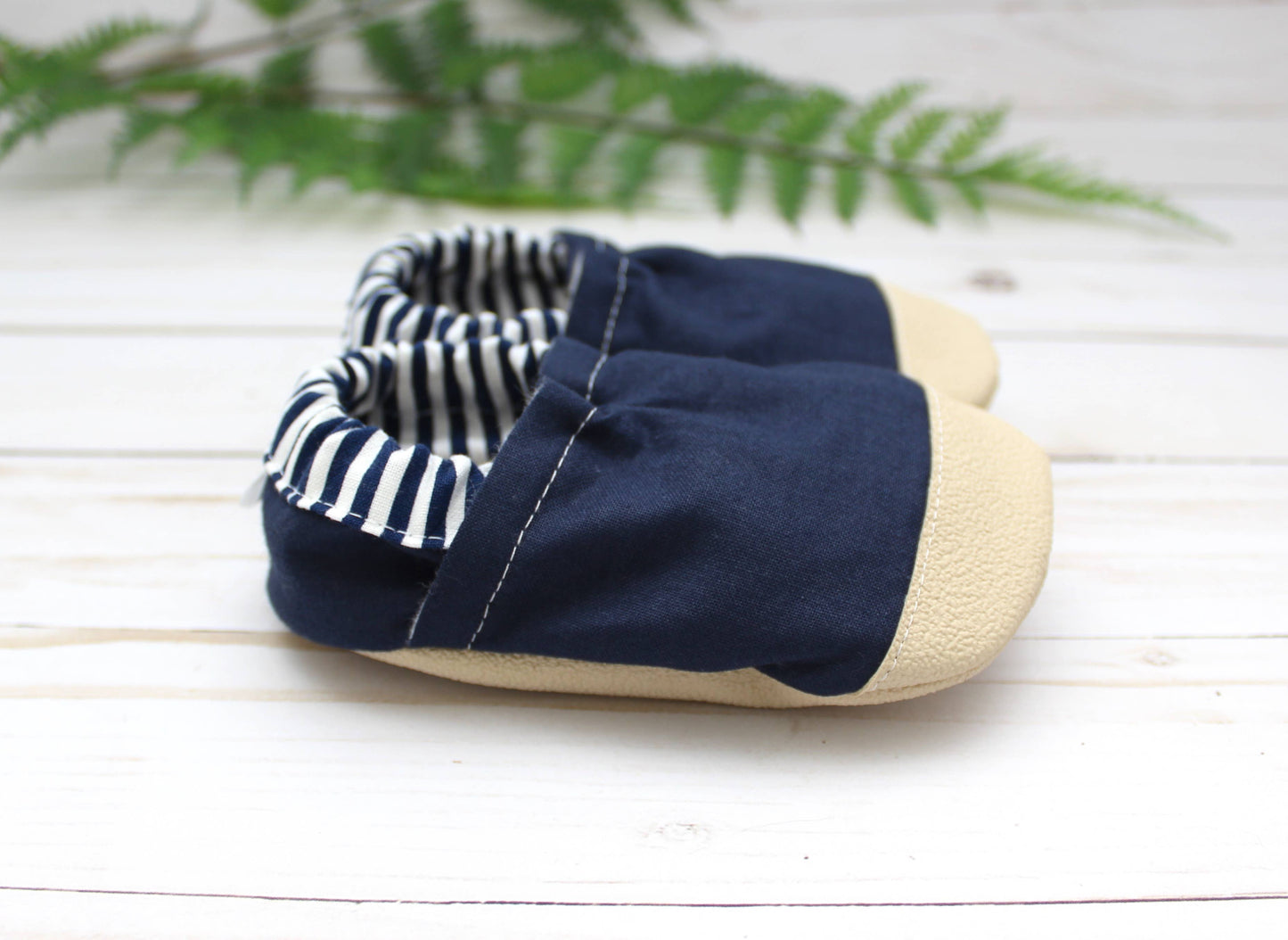 Scooter Booties - Navy Blue Baby Shoes: 0 - 6 months