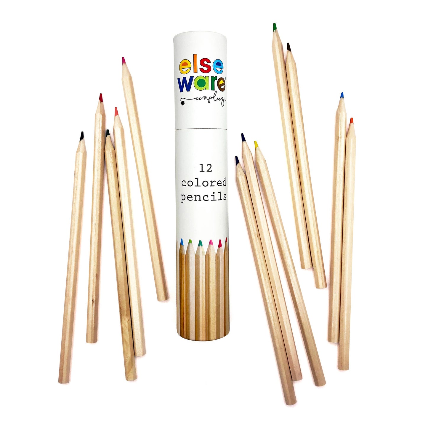 elseware unplug / eco-kids - Colored Pencils - Tall - 12 Colors