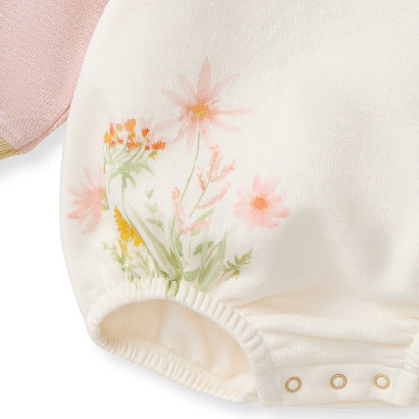 Burt's Bees Baby - Wild Floral Sweatshirt Bodysuit