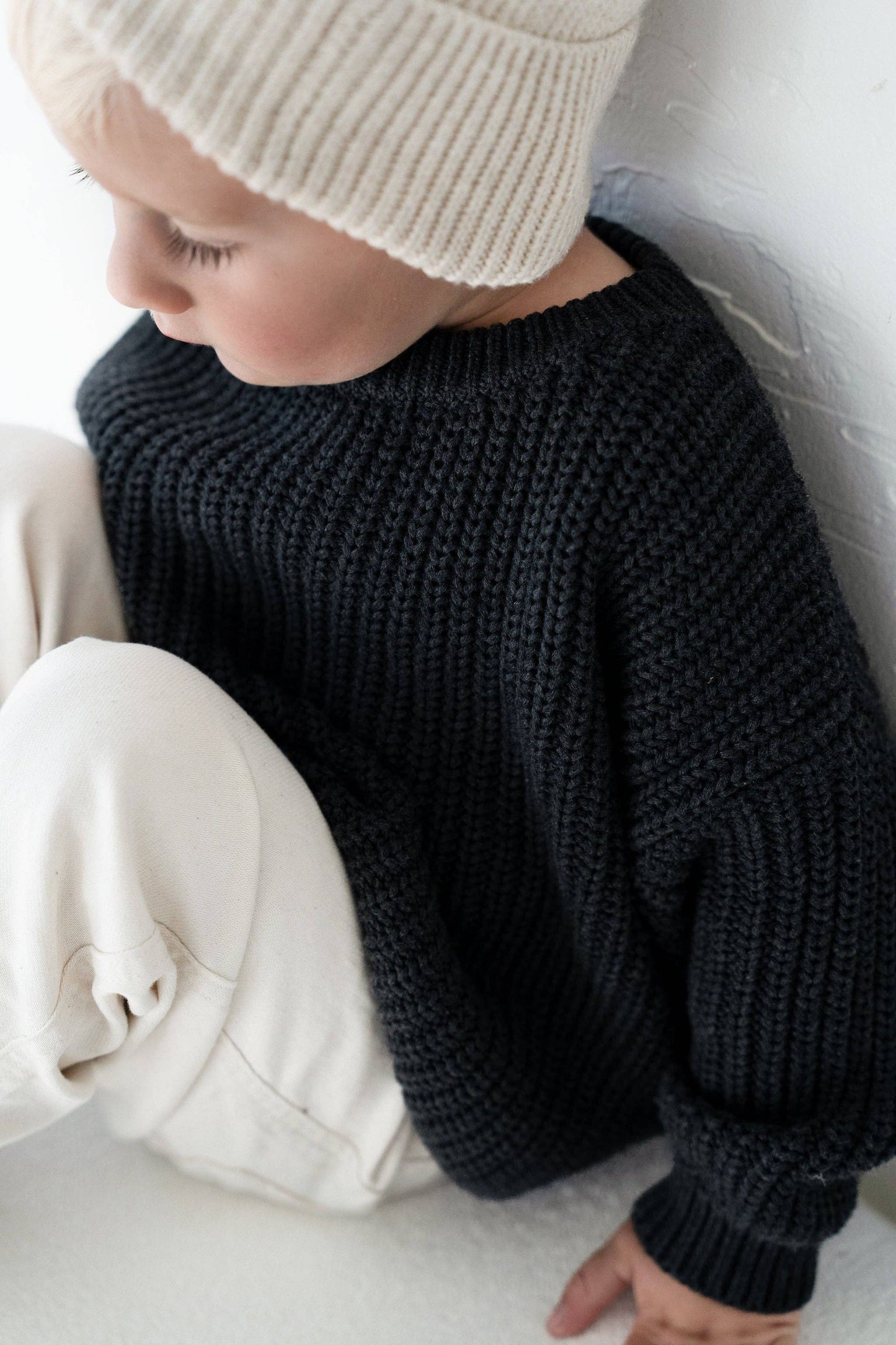 Oat Children - ‘Obsidian’ Chunky Knit Sweater