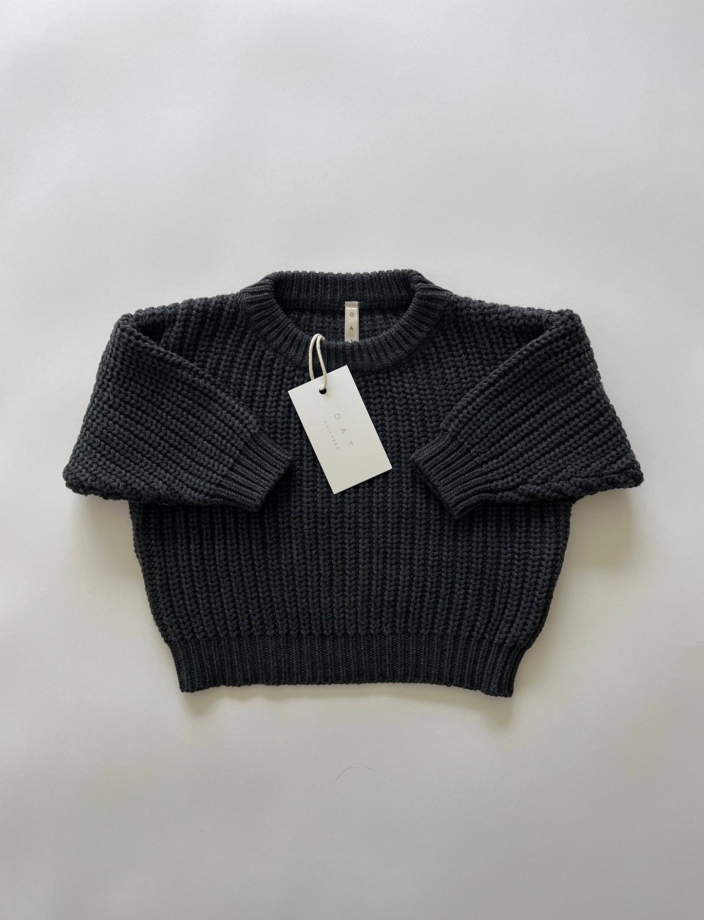 Oat Children - ‘Obsidian’ Chunky Knit Sweater