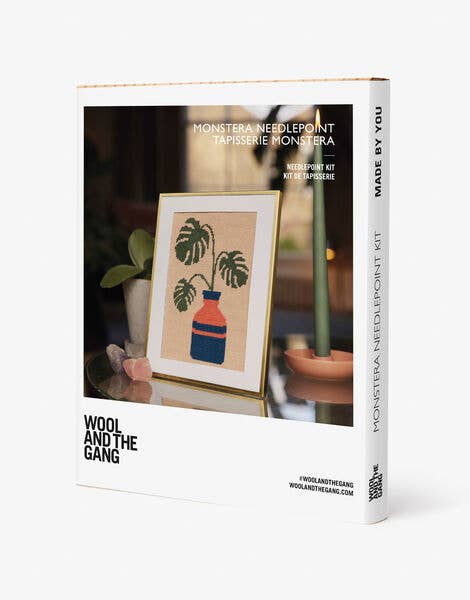 DMC - Wool and the Gang Monstera Needlepoint Kit