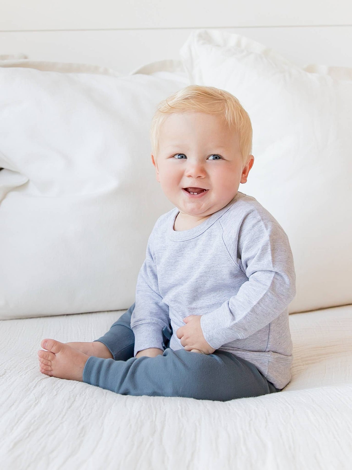 Colored Organics - Organic Baby and Kids Cruz Jogger - Harbor