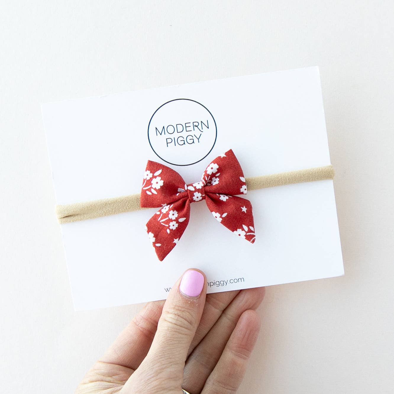 Modern Piggy - Americana | Mini Piggy Bow