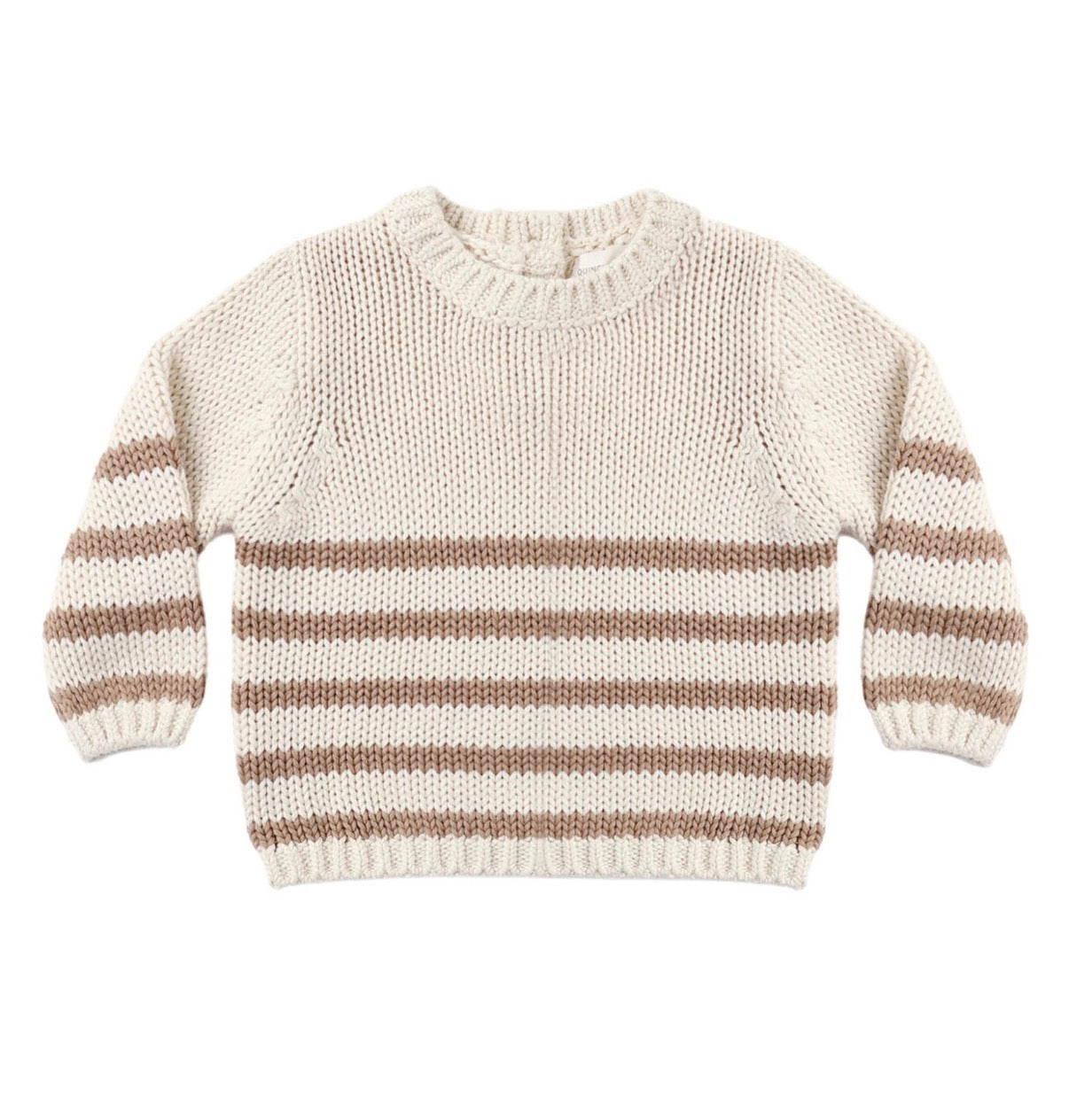 Quincy Mae - Rex Sweater - Almond Stripe