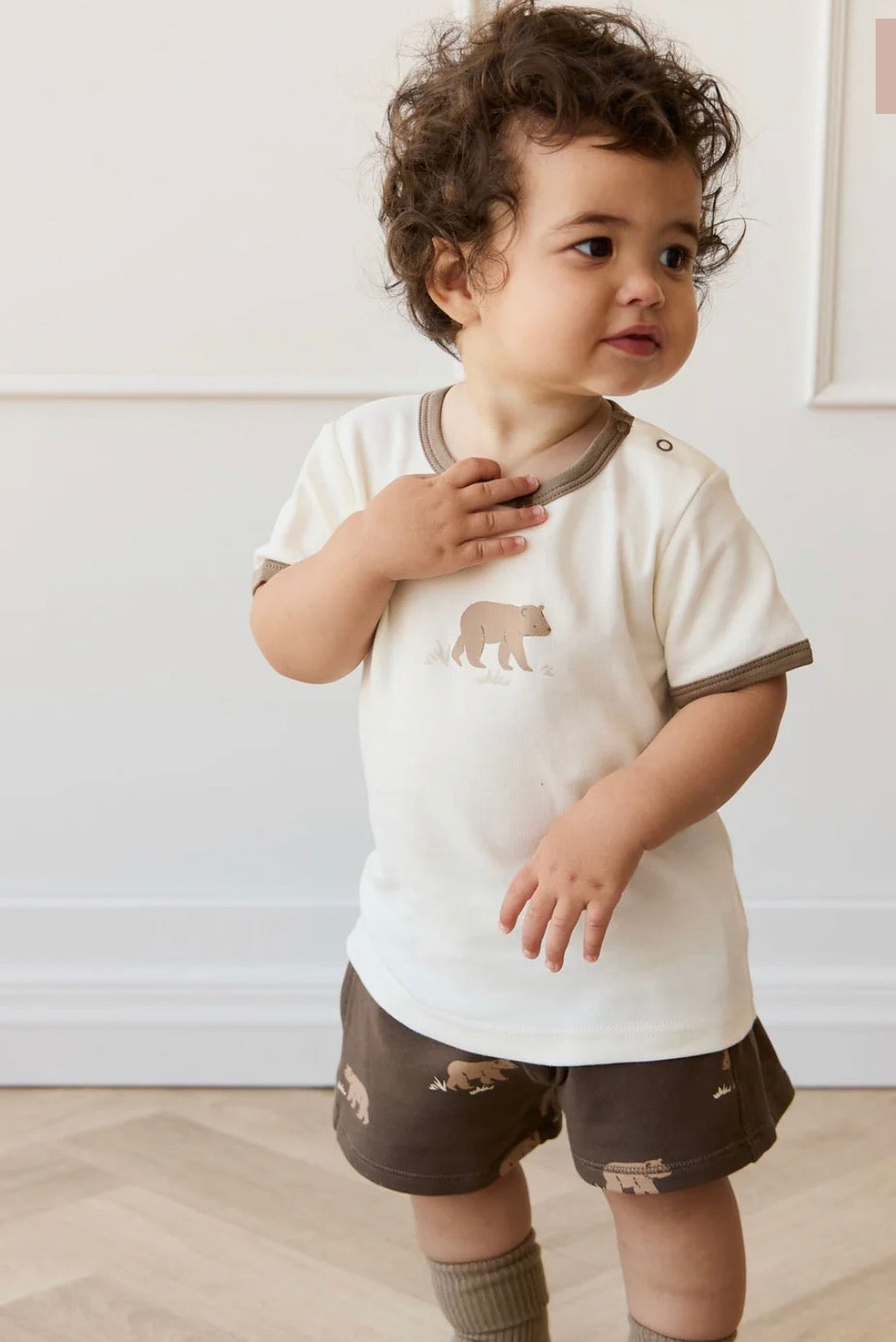 Jamie Kay - Pima Cotton Erik Tee - Buddy Bear Cloud