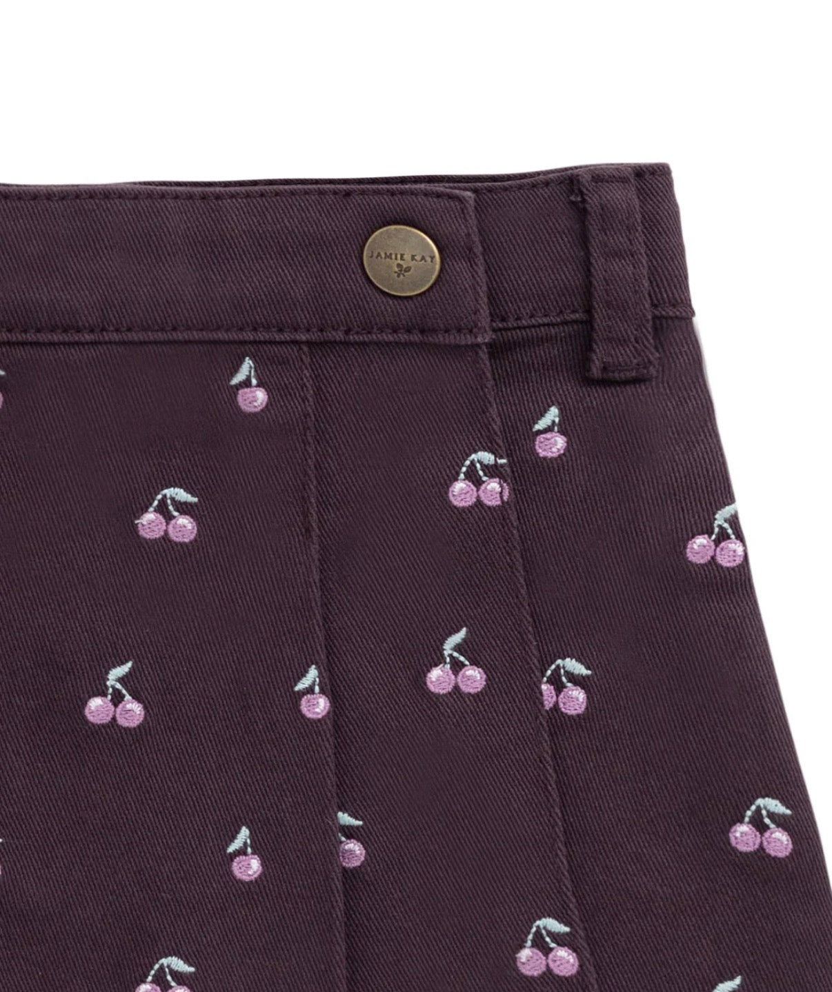 Jamie Kay - Chelsea Skirt - Cherry Love Plum Embroidery