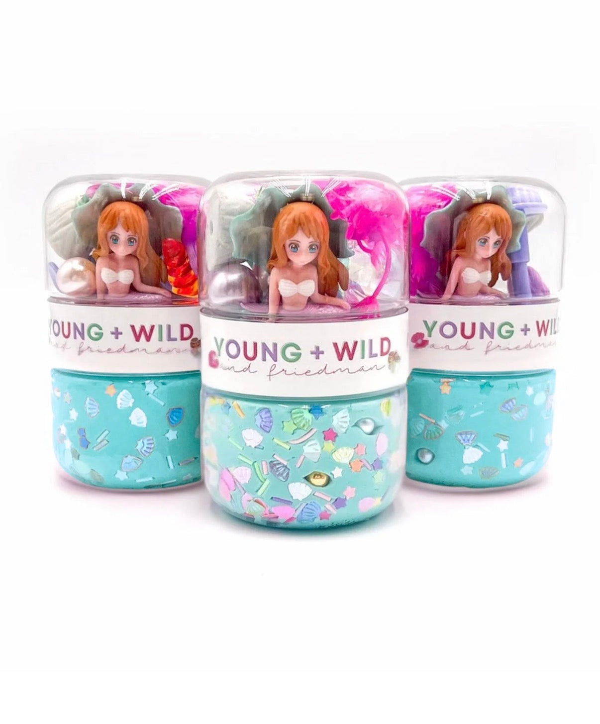 Young + Wild & Friedman - Grab & Go Dough Jar - Mermaid