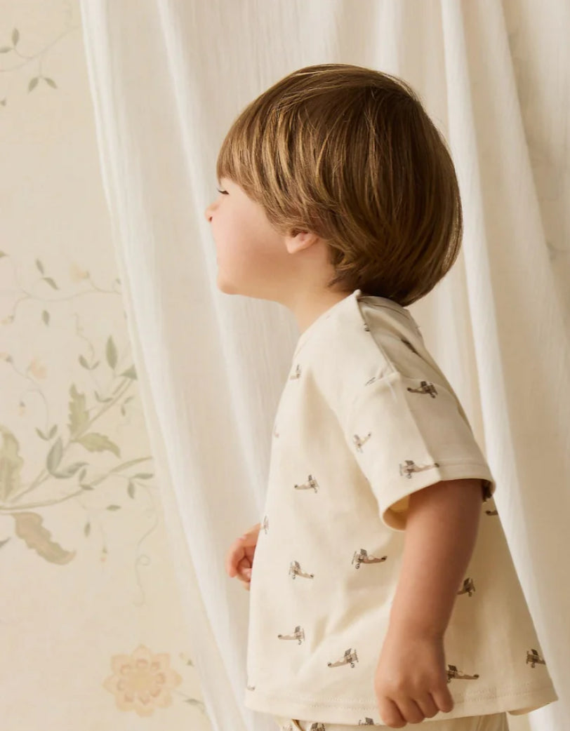 Jamie Kay - Pima Cotton Wesley Tee - Fly High Vanilla Cream