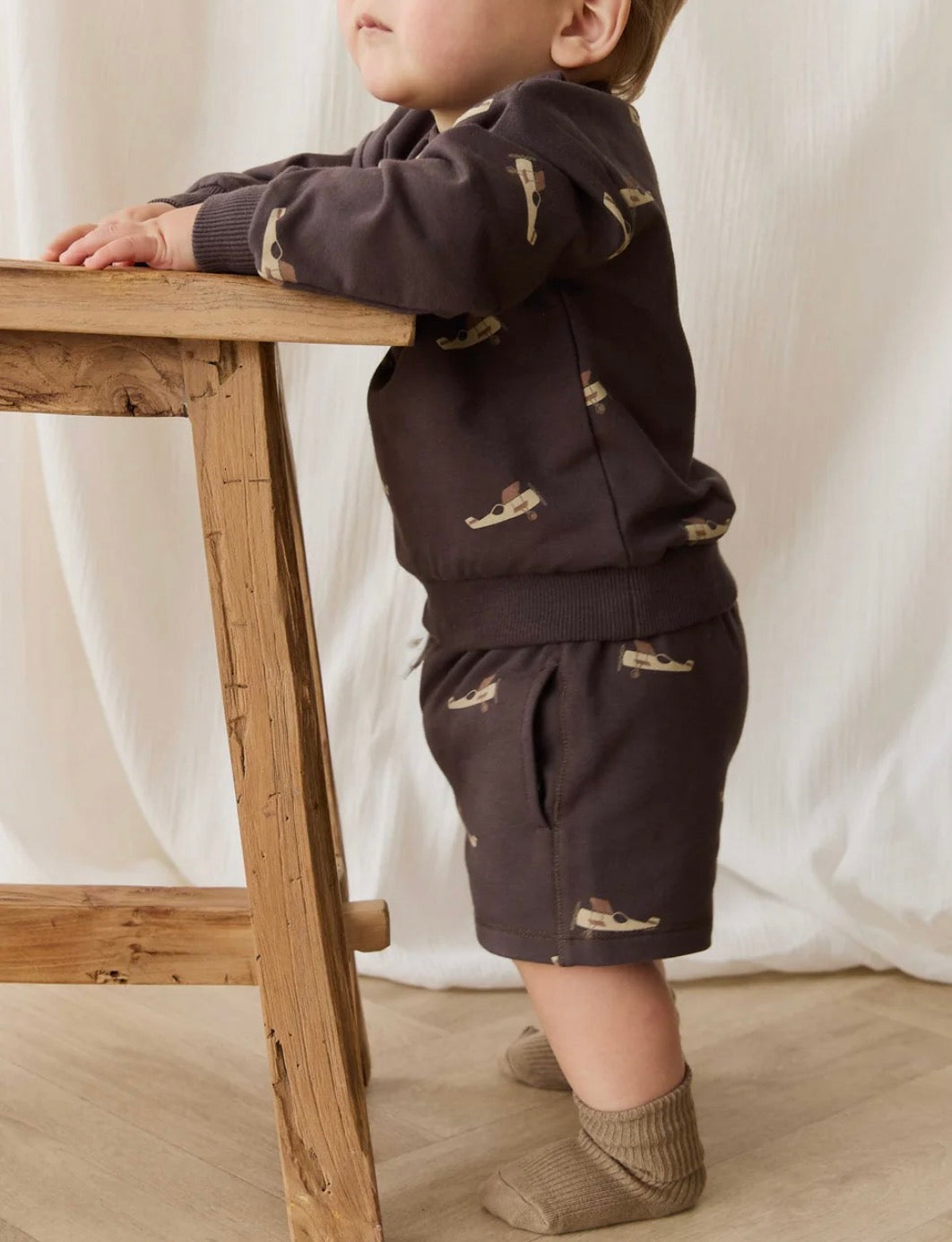 Jamie Kay - Organic Cotton Jalen Short - Pilot Planes Bistre
