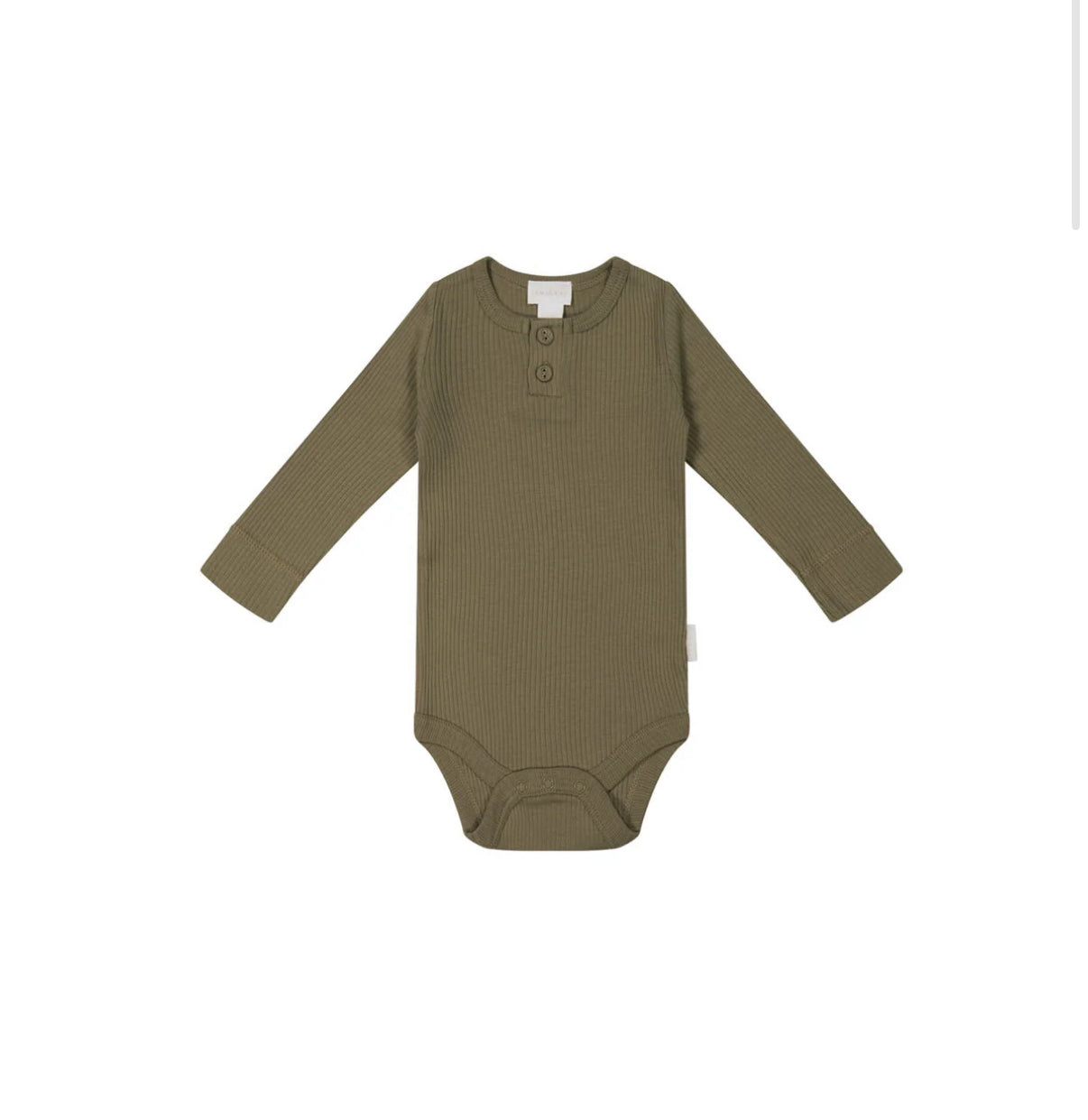 Jamie Kay - Organic Cotton Modal Long Sleeve Bodysuit - Fir Bark