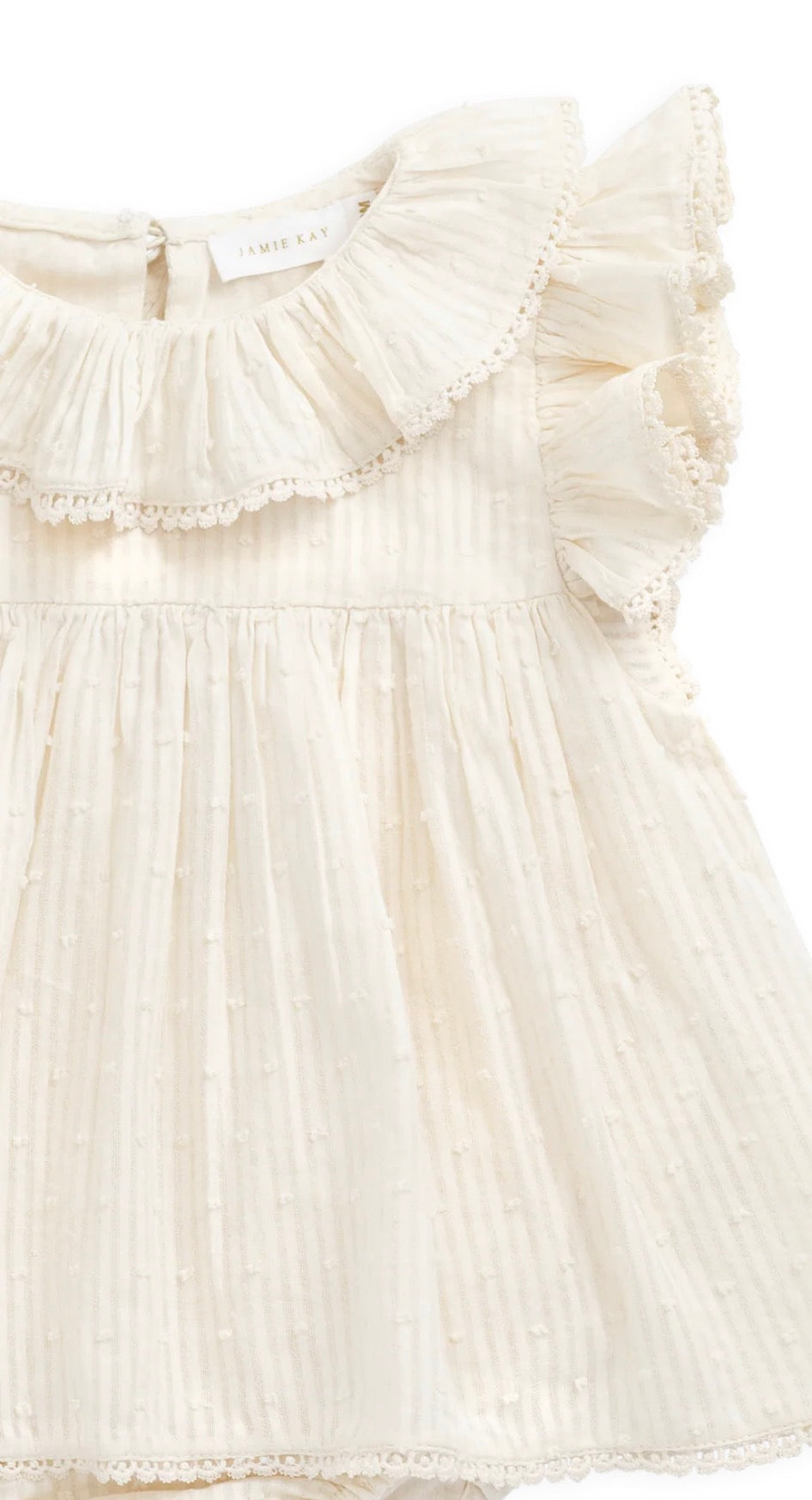 Jamie Kay - Organic Cotton Frannie Playsuit - Parchment