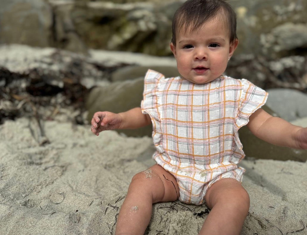 Vignette - Megan Bubble Romper - Plaid