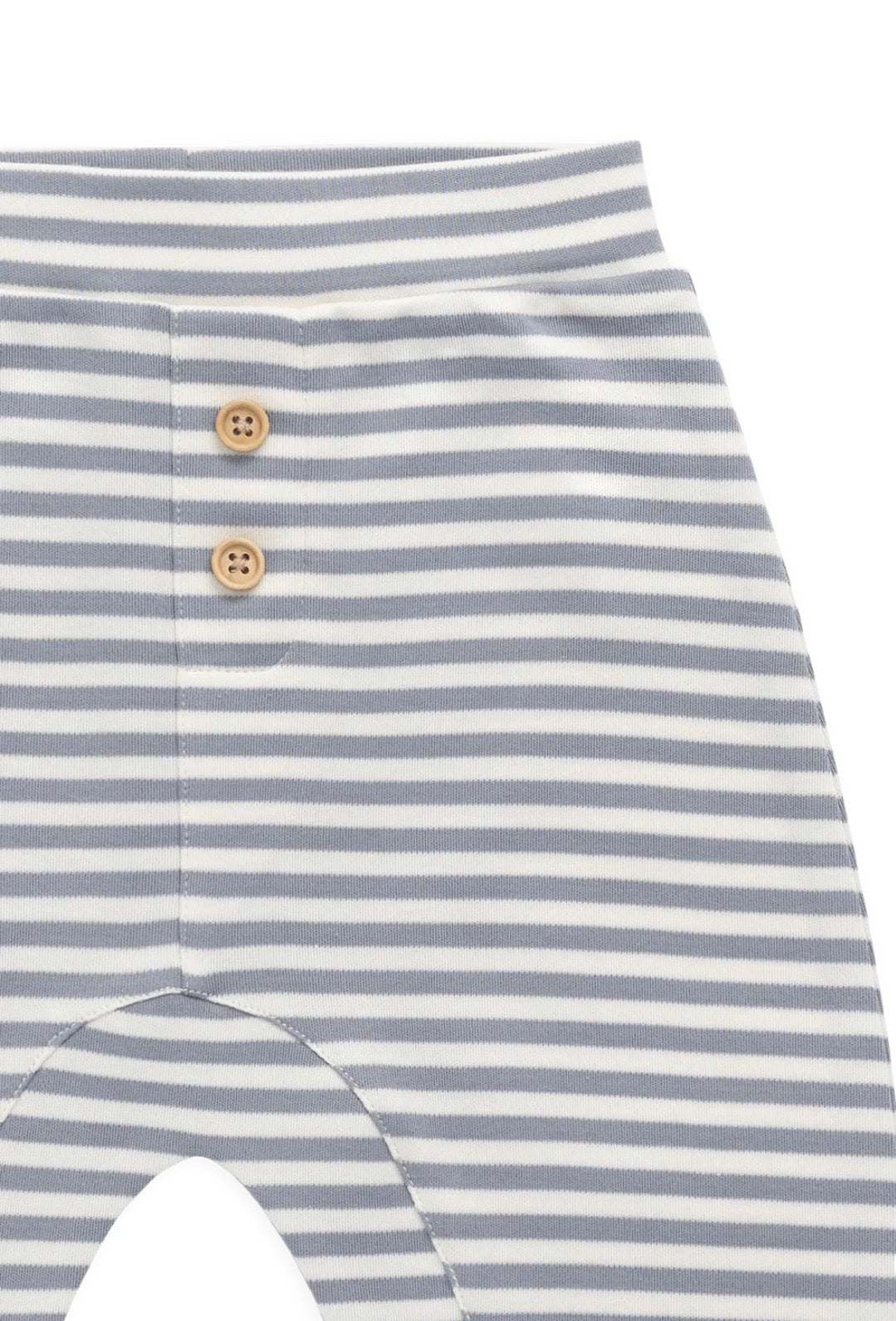Jamie Kay - Pima Cotton Wesley Pant - Narrow Stripe Dawn/Cloud