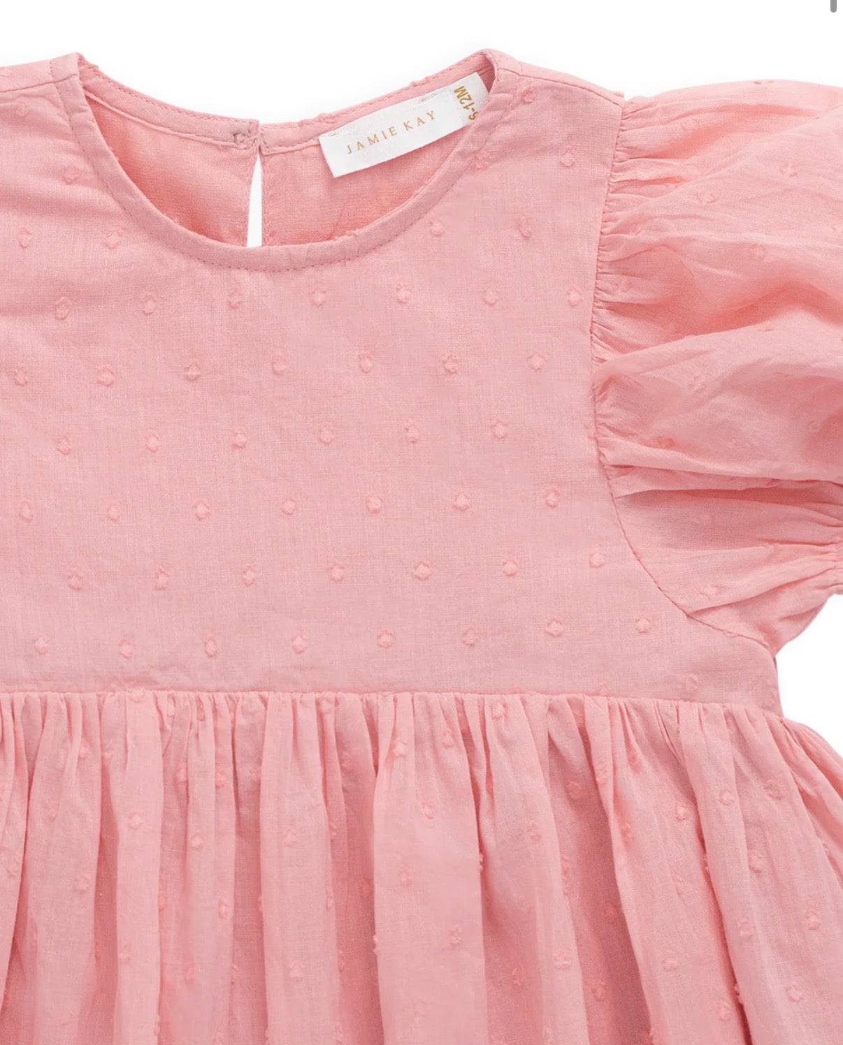Jamie Kay - Organic Cotton Frannie Dress - Swiss Pink