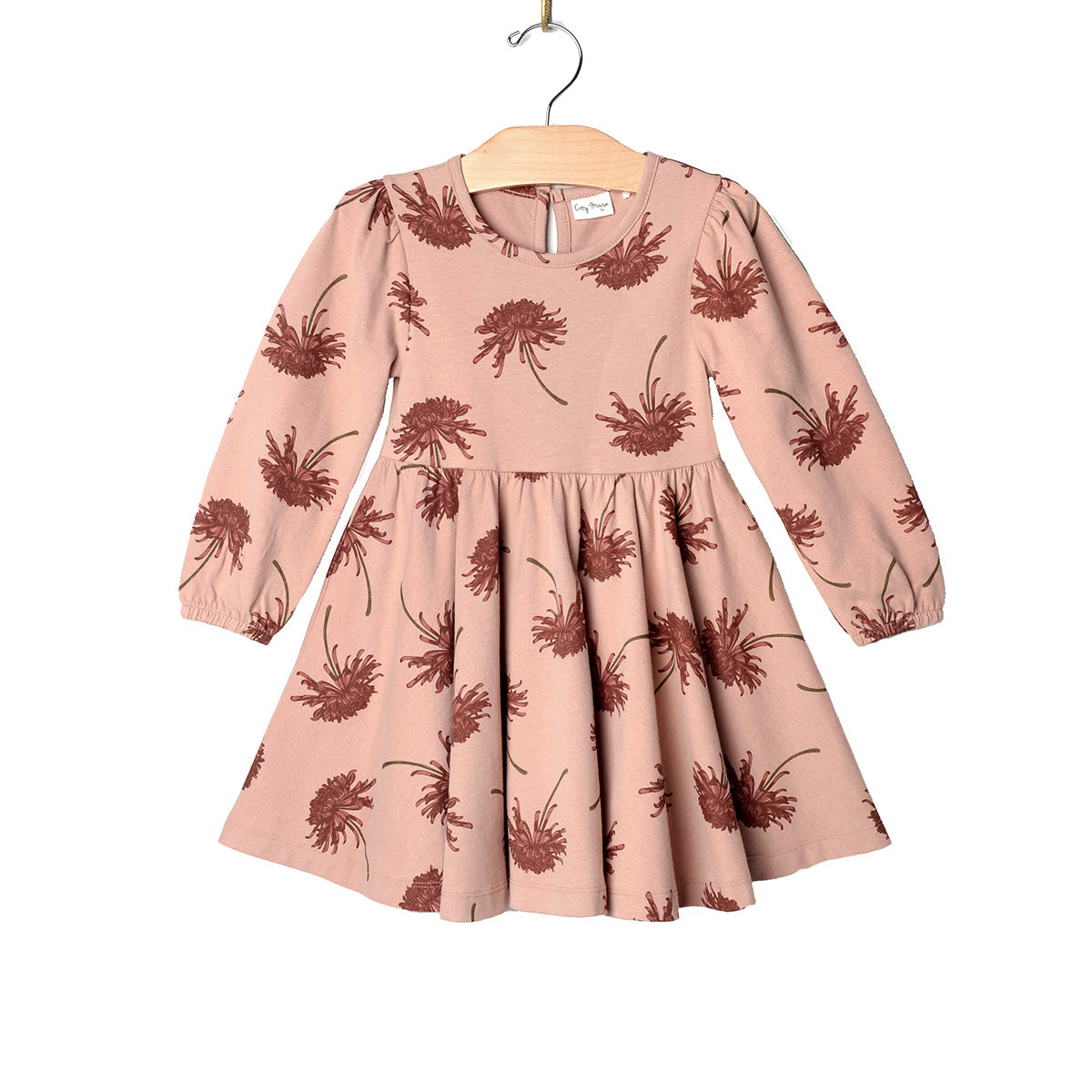 City Mouse Studio- Twirl Dress- Combed Cotton Jersey/Chrysanthemum