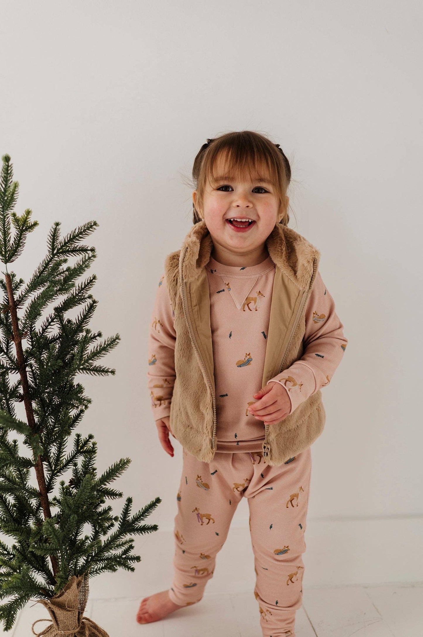 babysprouts clothing company - Fur Vest Baby/Kids Clothing Fall 2025