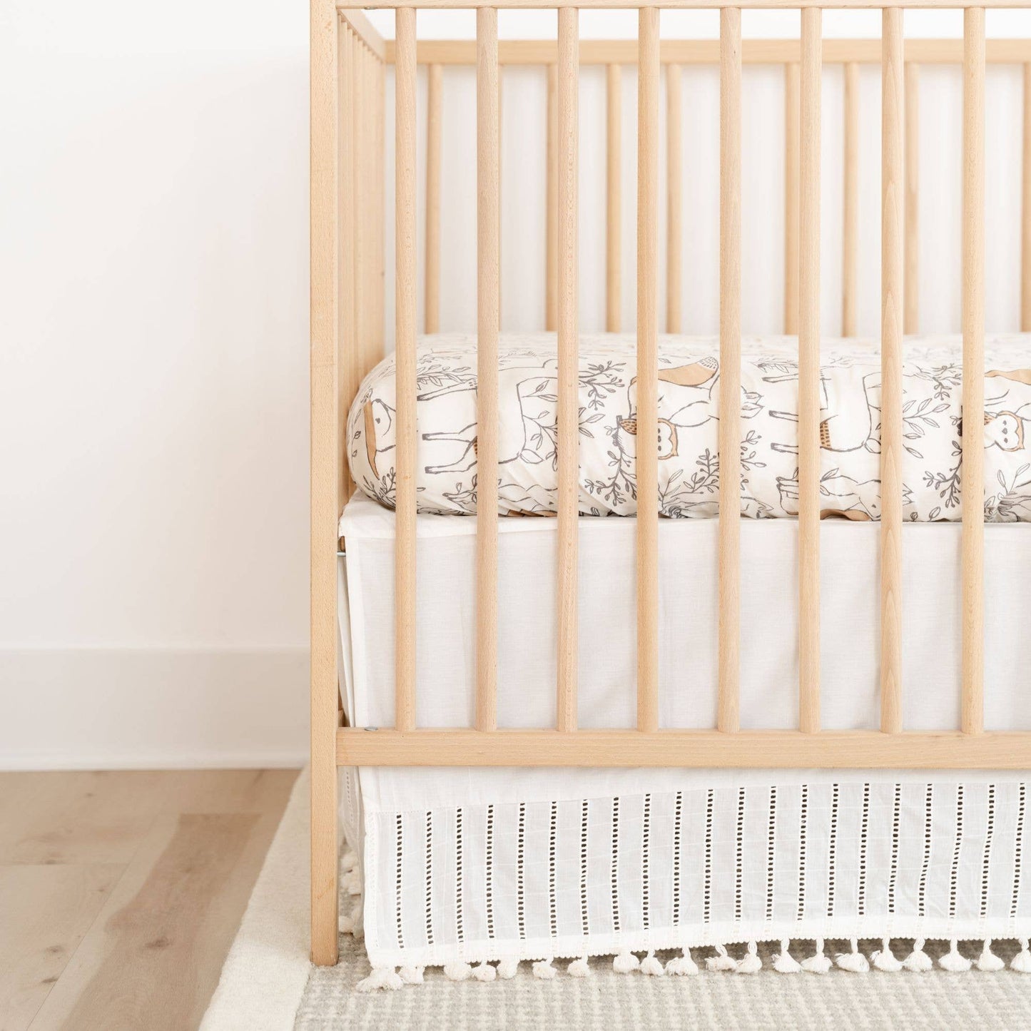 Crane Baby - Off-White Boho Bed Skirt