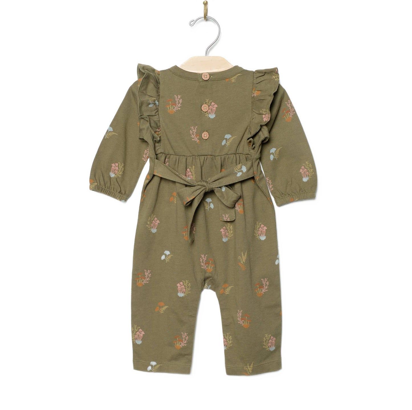 City Mouse Studio - Long Flutter Romper- Lichen Mushrooms
