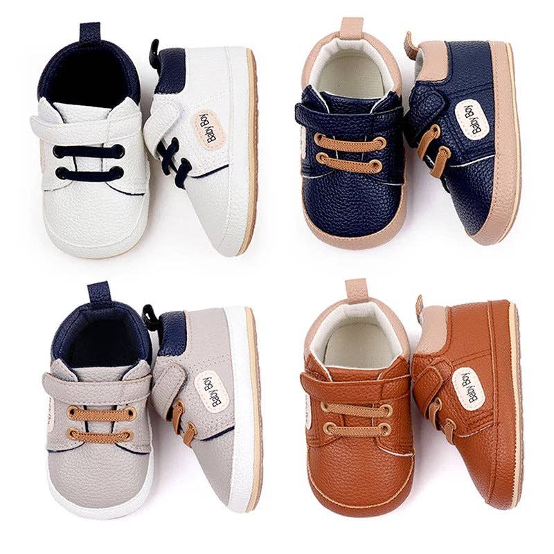 Urban Tots - Baby Boy Paw Sneaks - Gray