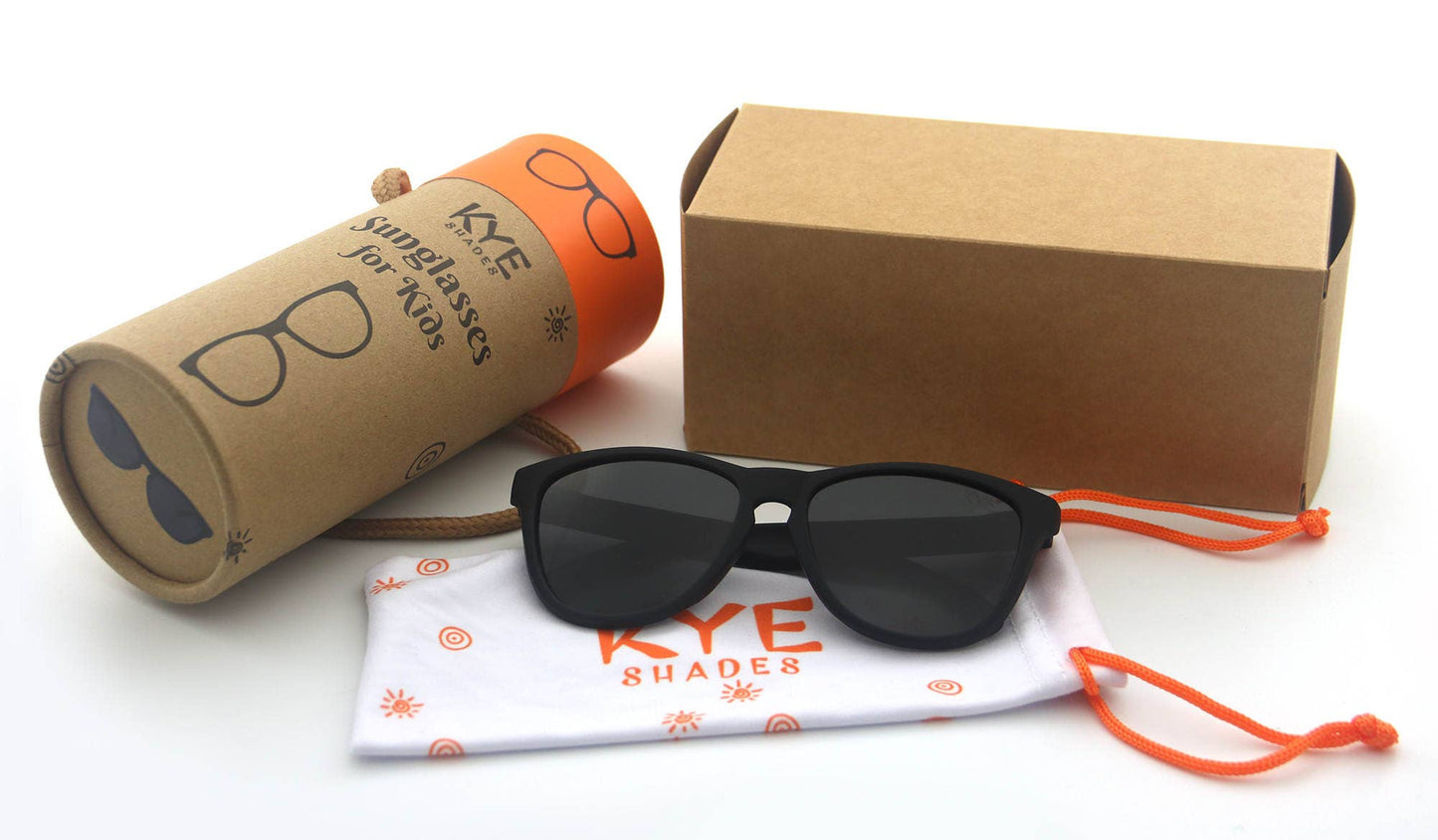 Kye Shades - Kids Polarized Sunglasses | Black Bear - Fits Ages 3-7