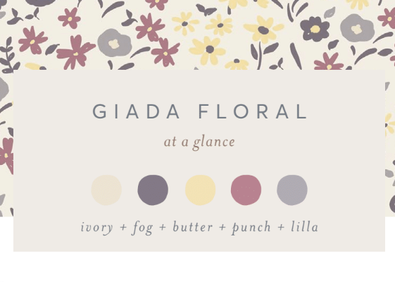 Colored Organics - Organic Baby Hattie Knot Bow Wrap - Giada Floral / Lilla