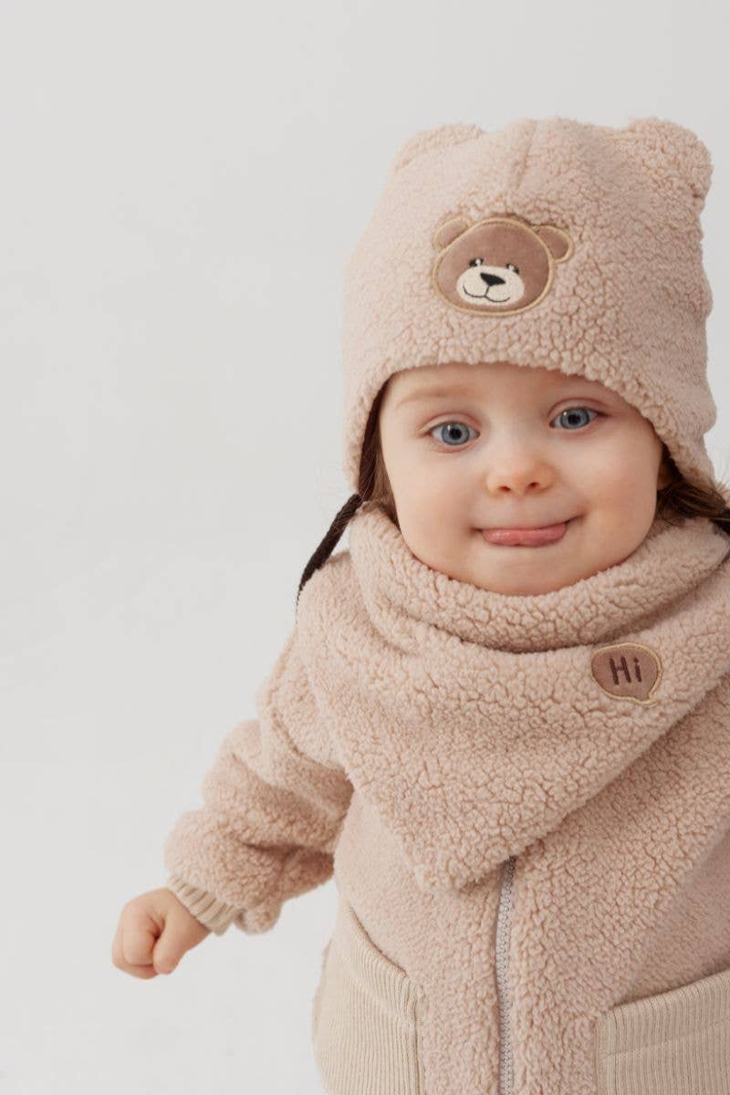 Ander - LEO KIDS JACKET Teddy bear 12 - 18m and 18 - 24m - Citrus Sky Boutique