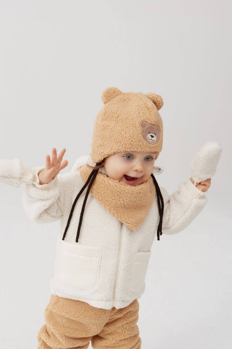 Ander - LEO KIDS JACKET Teddy bear 12 - 18m and 18 - 24m - Citrus Sky Boutique