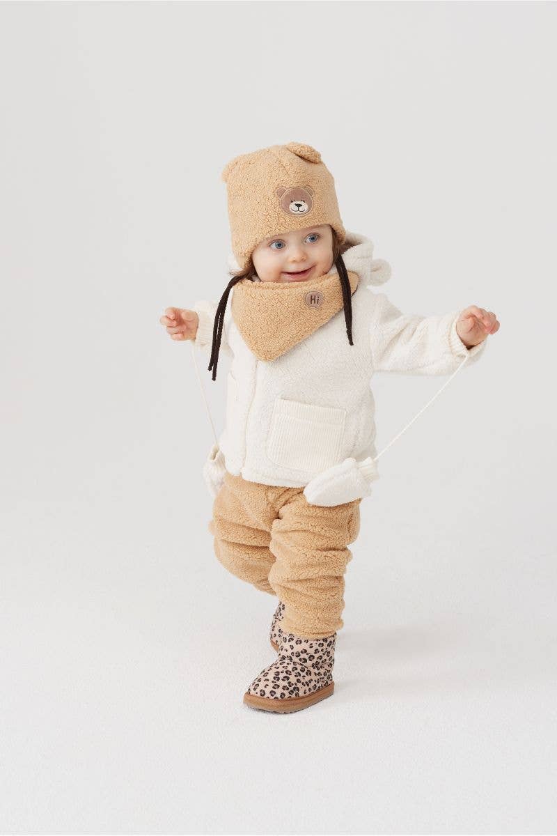 Ander - LEO KIDS JACKET Teddy bear 12 - 18m and 18 - 24m - Citrus Sky Boutique