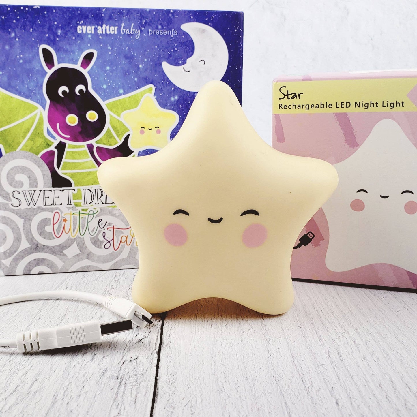 Ever After Baby - Little Star Nightlight Rechargeable Bedtime timer lite